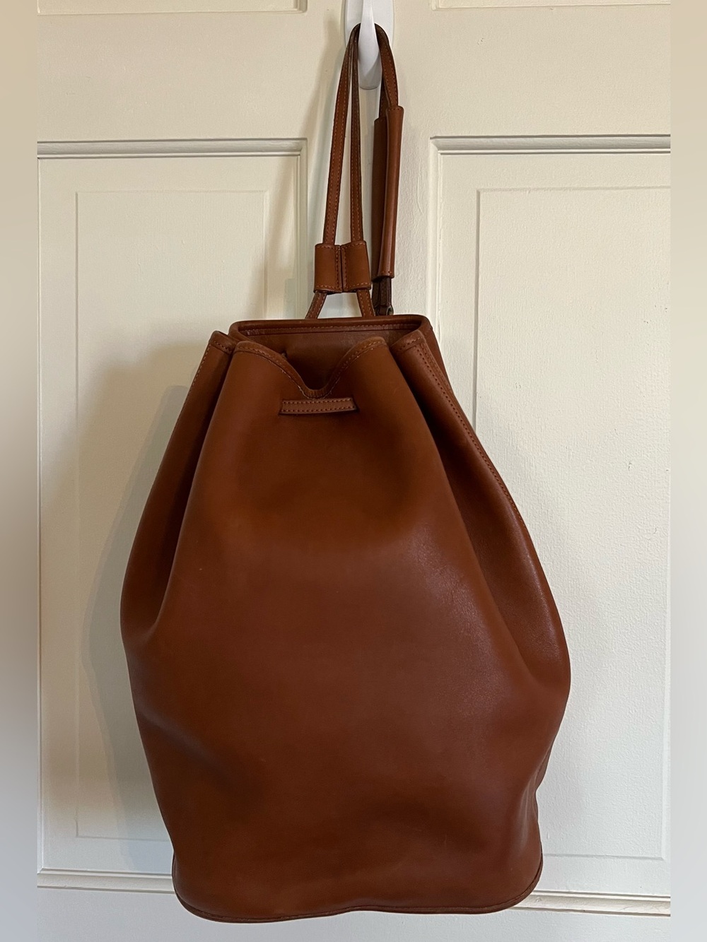 Coach Cognac Leather Sling Tote
